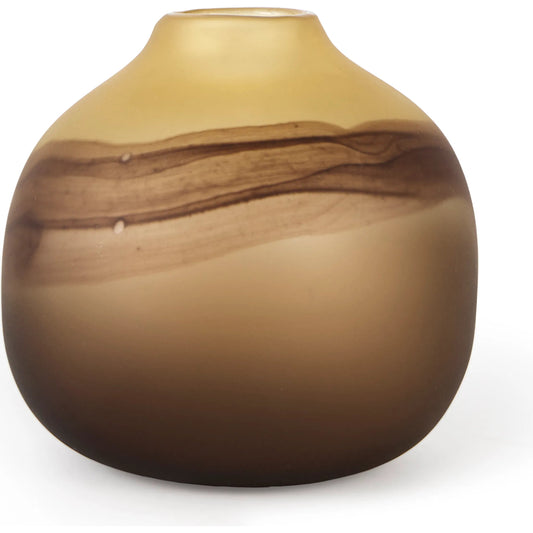 Pyla Shortglass Sand Dune Inspired Vase by Mercana in natural. Made from unique in a eclectic & global style.