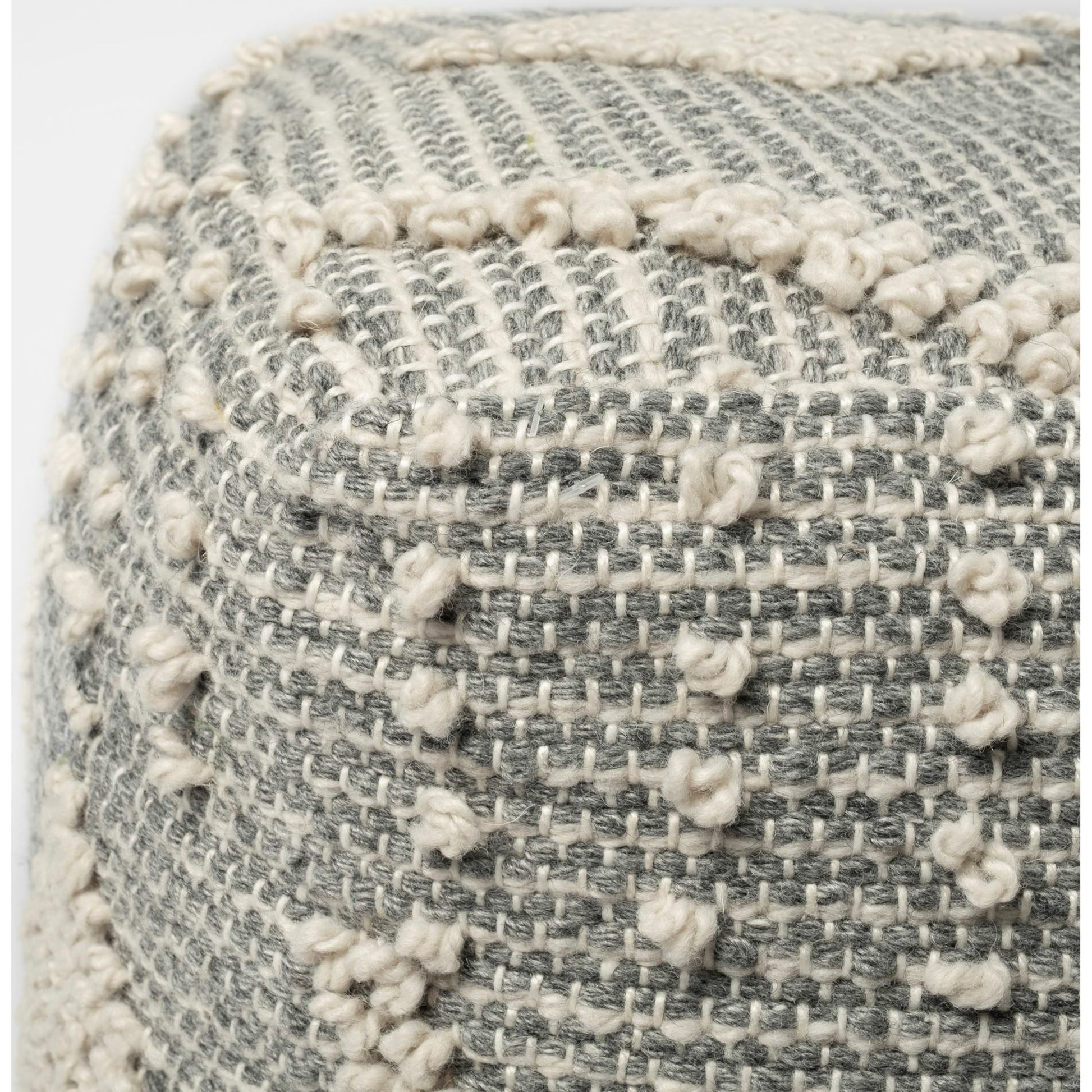 Brinket Pouf by Mercana in blue. Made from fabric in a eclectic & global style.