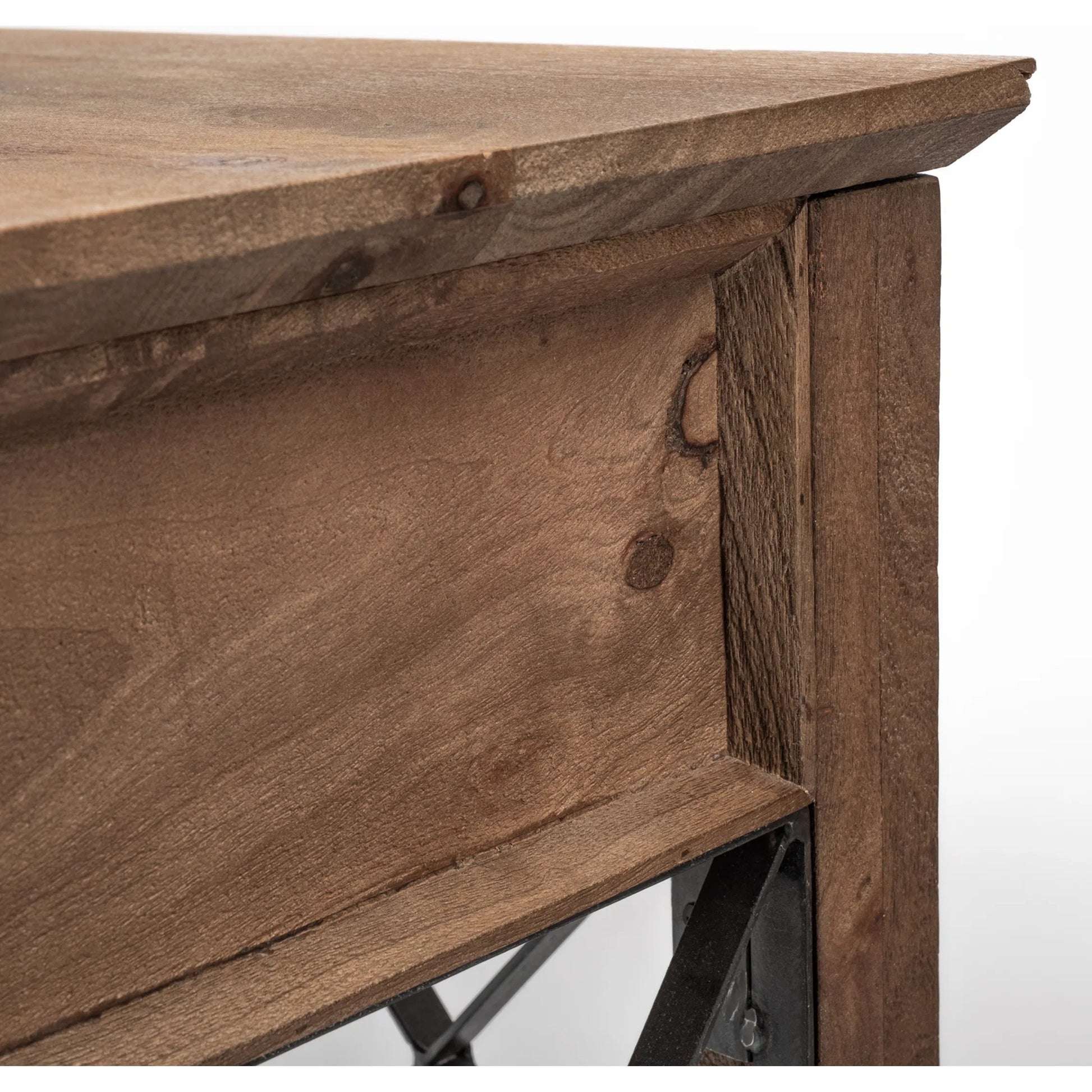 Eldorado Office Desk by Mercana in brown. Made from mango wood in a cottage & farmhouse style.