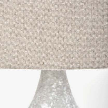 Harlan Table Lamp by Mercana in gray, beige. Made from unique in a coastal style.
