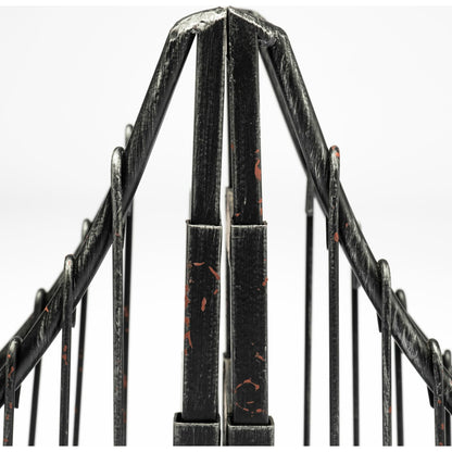 Suspension Wrought Iron Suspension Bridge Bookends Set of Two by Mercana in brown. Made from unique in a traditional style.