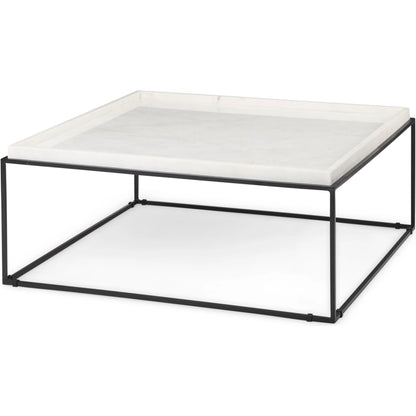 Nathan Coffee Table by Mercana in natural. Made from unique in a modern style.