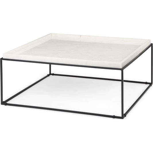 Nathan Coffee Table by Mercana in natural. Made from unique in a modern style.