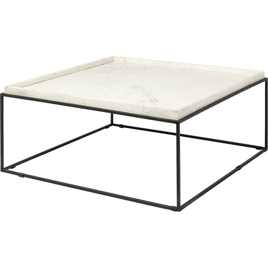 Nathan Coffee Table by Mercana in natural. Made from unique in a modern style.