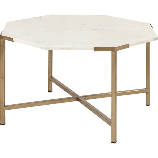 Vincent Coffee Table by Mercana in natural. Made from unique in a modern style.