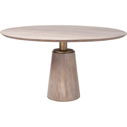 Maxwell Dining Table by Mercana in blonde. Made from unique in a modern style.