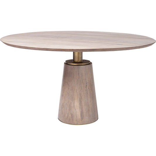 Maxwell Dining Table by Mercana in blonde. Made from unique in a modern style.
