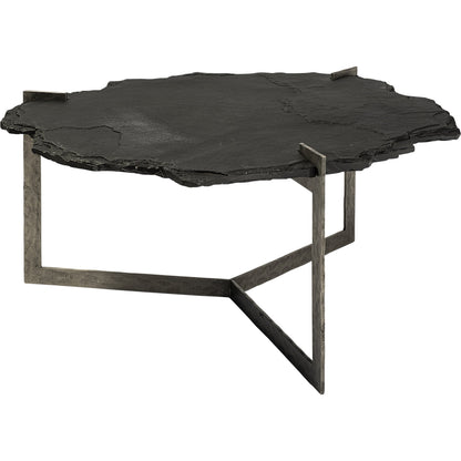 Shale Coffee Table by Mercana in natural. Made from unique in a modern style.