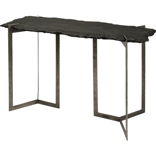 Shale Console Table by Mercana in natural. Made from unique in a modern style.