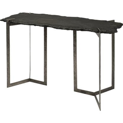 Shale Console Table by Mercana in natural. Made from unique in a modern style.