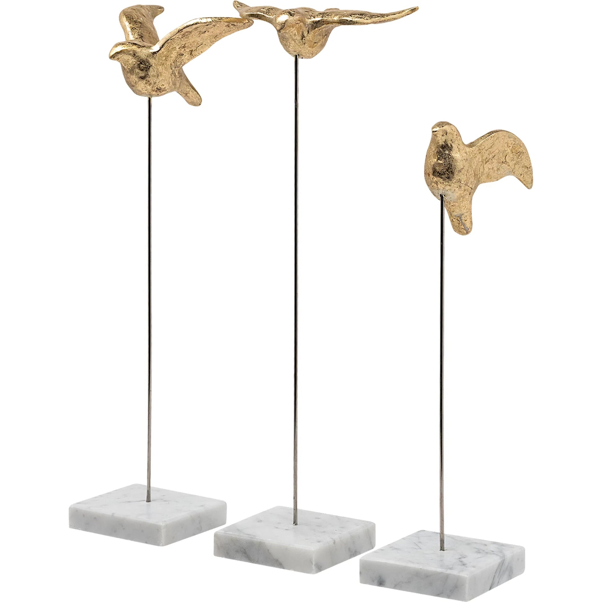Aya Decorative Birds Set of Three by Mercana in natural. Made from unique in a modern style.