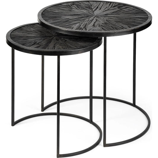 Chakra Accent Table by Mercana in natural. Made from unique in a modern style.