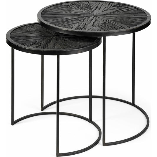 Chakra Accent Table by Mercana in natural. Made from unique in a modern style.