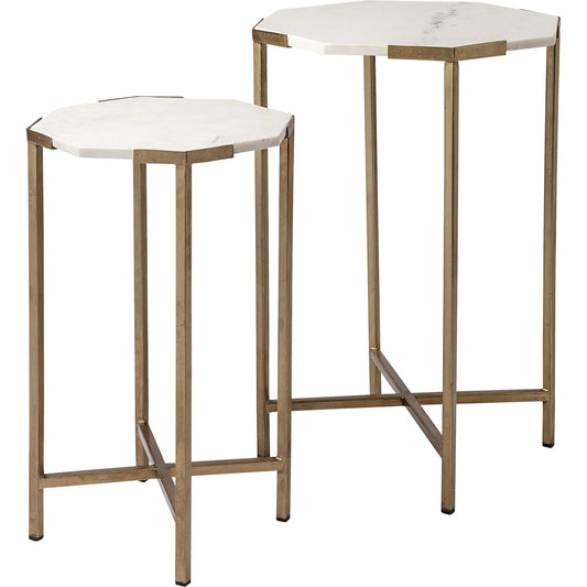 Vincent End/Side Table by Mercana in natural. Made from unique in a modern style.