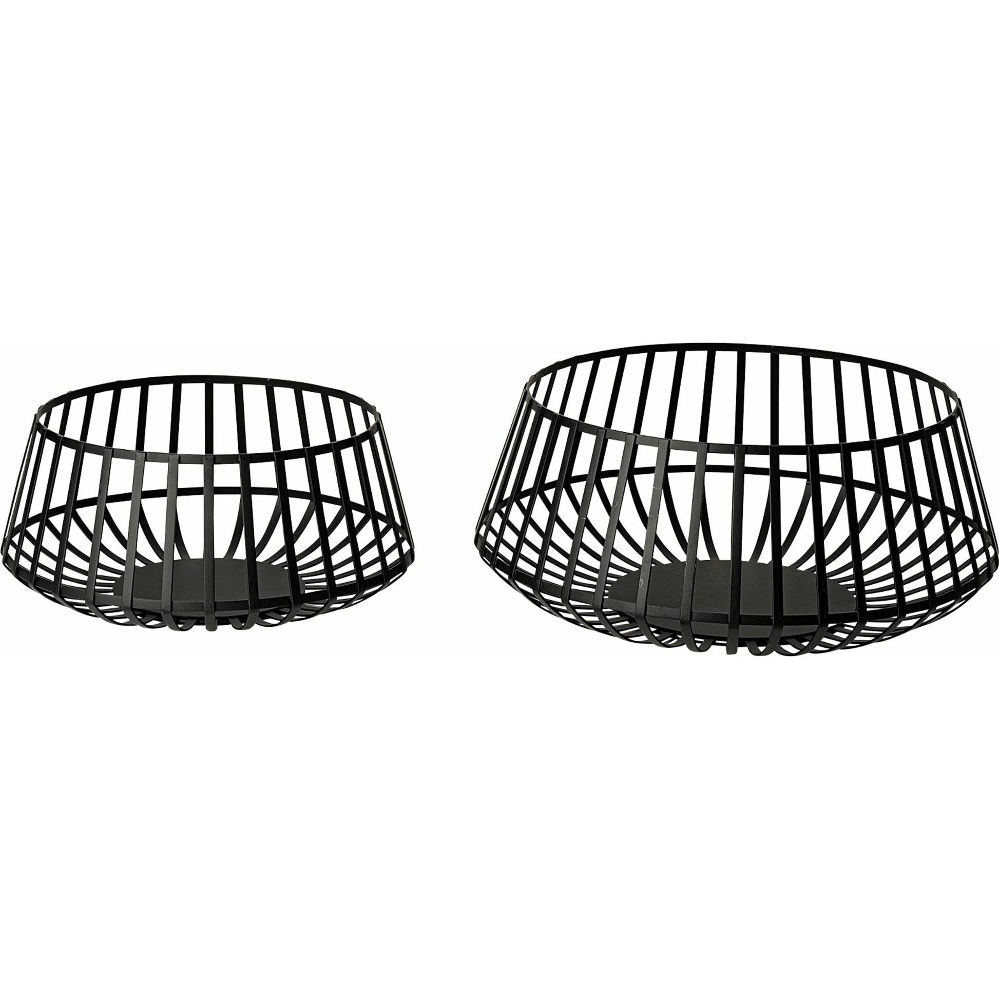 Emilio Slated Bowls Set of Two by Mercana in matte black. Made from unique in a modern style.