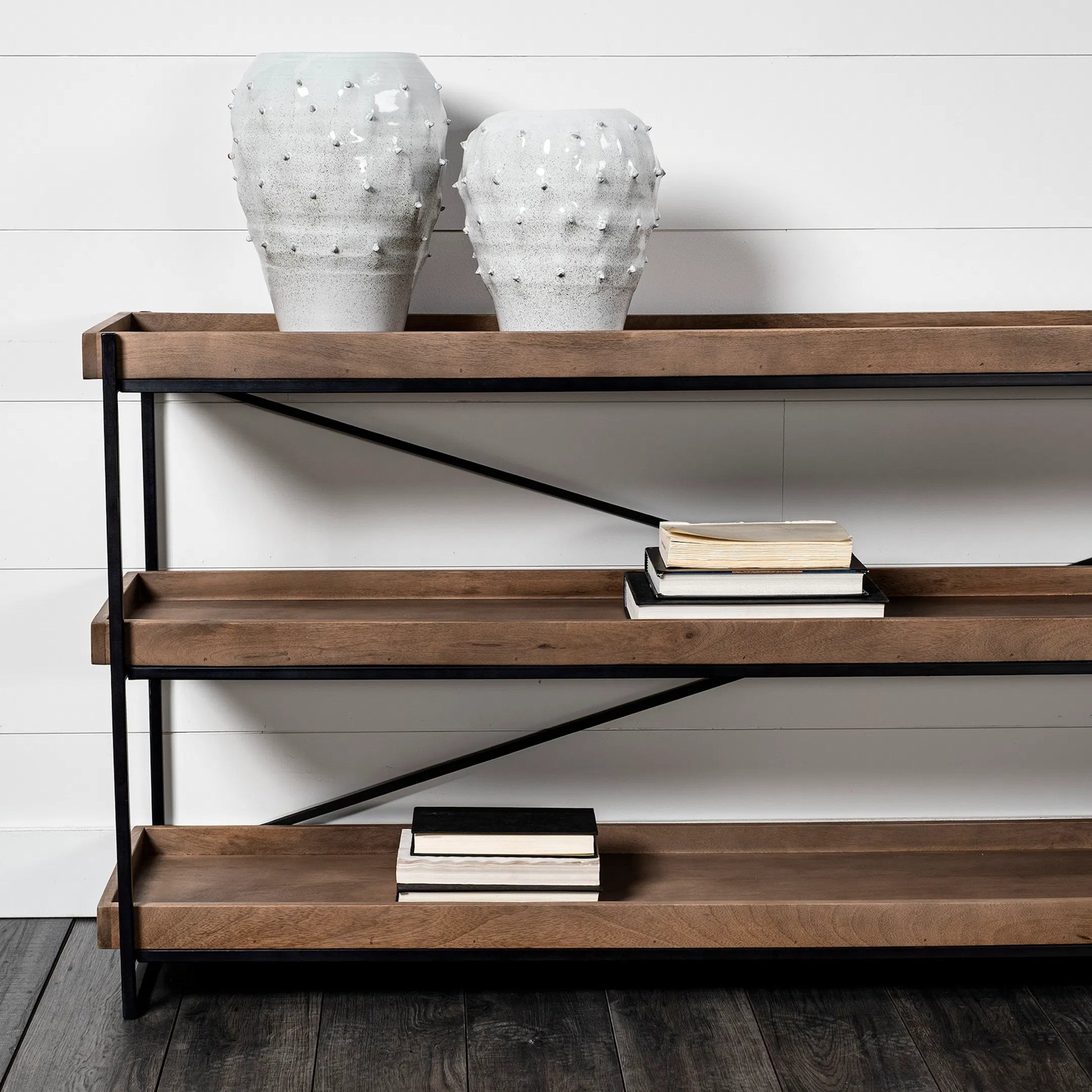 Julian Glossy Spoked Vase by Mercana in white. Made from unique in a eclectic & global style.