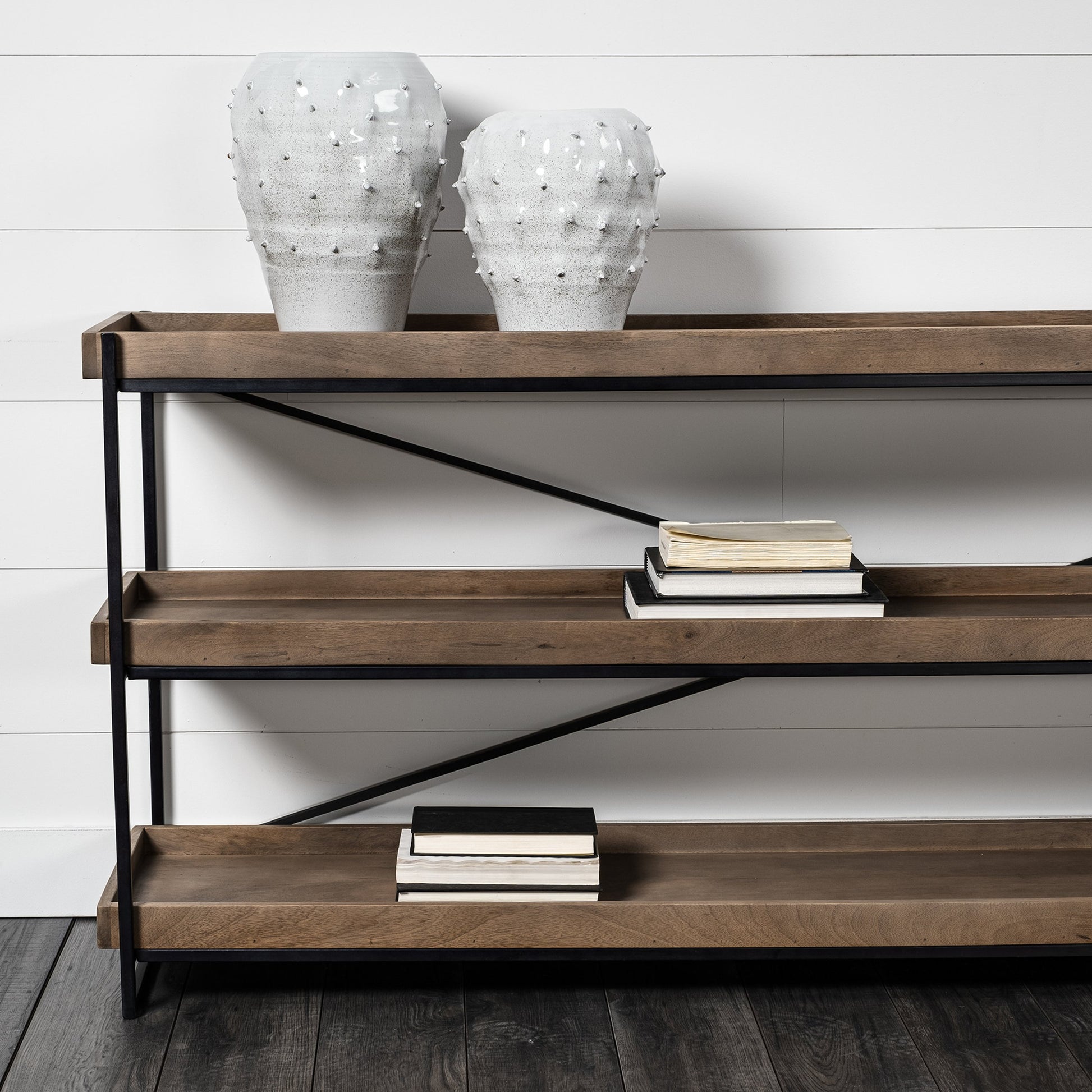 Julian Glossy Spoked Vase by Mercana in white. Made from unique in a eclectic & global style.