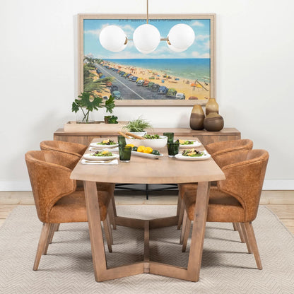 Pyla Shortglass Sand Dune Inspired Vase by Mercana in natural. Made from unique in a eclectic & global style.