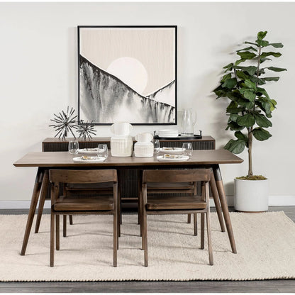 Nicholas Dining Chair by Mercana in natural. Made from unique in a eclectic & global style.