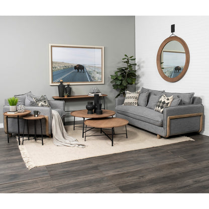 Helios Console Table by Mercana in mango wood, natural. Made from unique in a modern style.