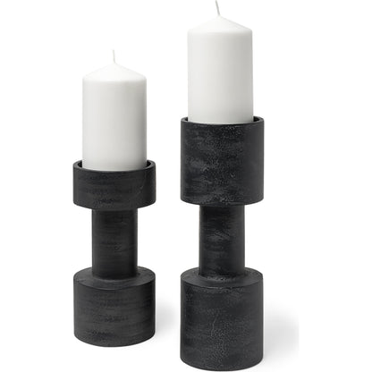 Bolton I Table Candle Holders by Mercana in black. Made from unique in a modern style.