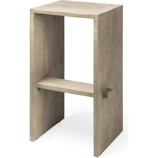 Aida Wood Seat Bar/Counter Stool by Mercana. Made from wood in a unique style.