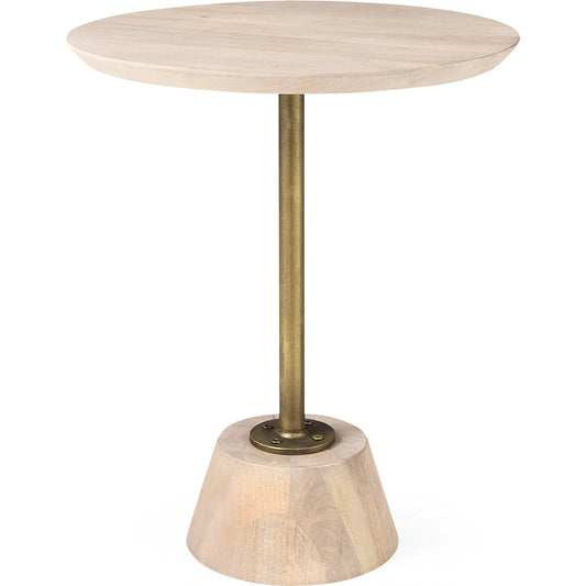 Maxwell End/Side Table by Mercana. Made from metal, wood in a unique style.