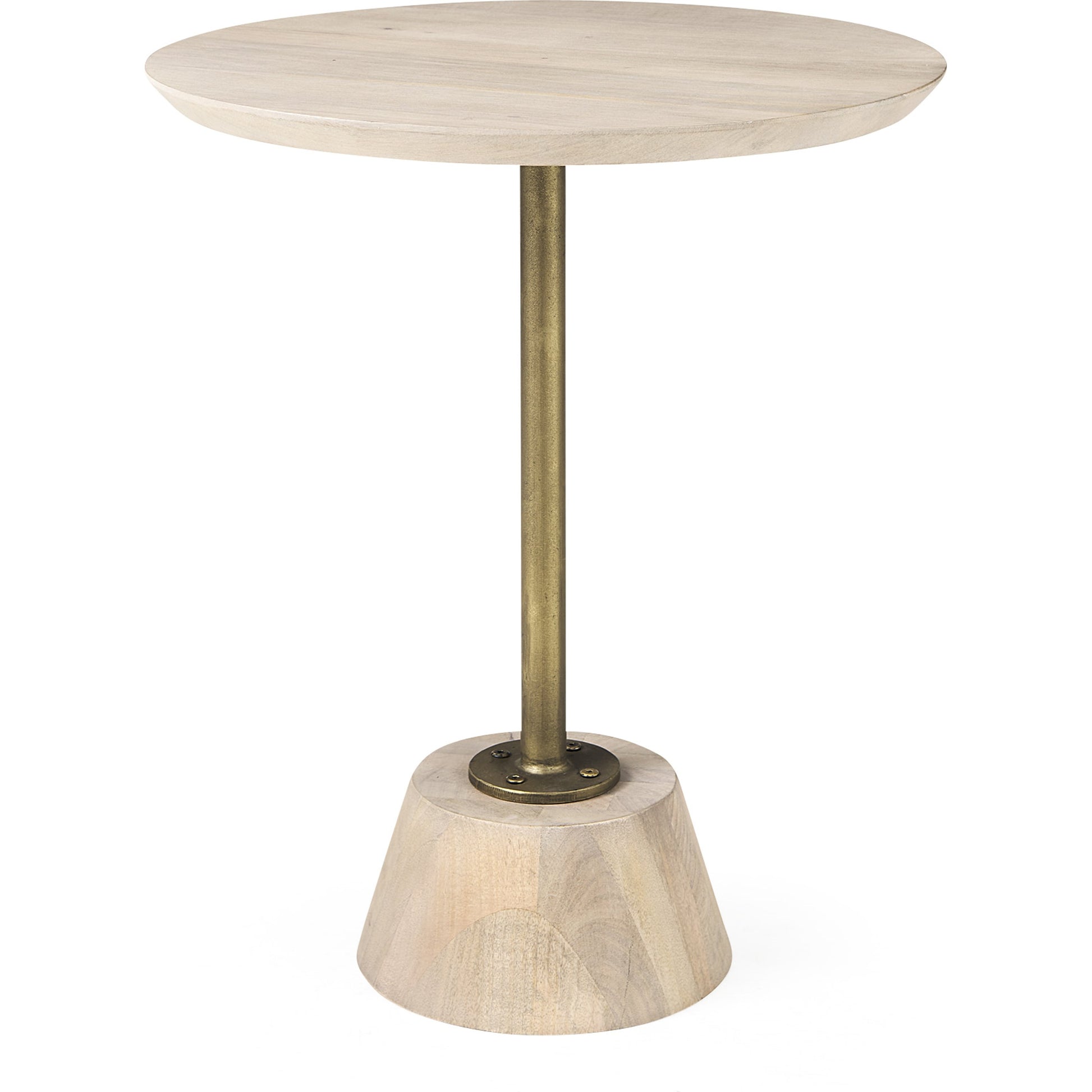 Maxwell End/Side Table by Mercana. Made from metal, wood in a modern style.