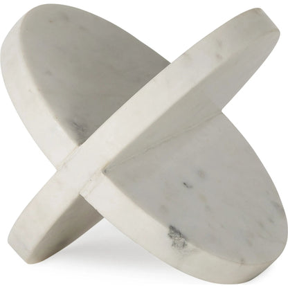 Sophia Ornament by Mercana in white. Made from marble in a unique style.