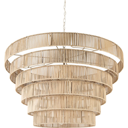 Marimba Chandelier by Mercana in brown. Made from metal in a unique style.