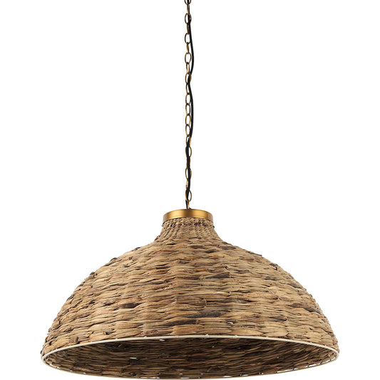 Campanile Pendant Light by Mercana in brown. Made from metal in a rustic style.