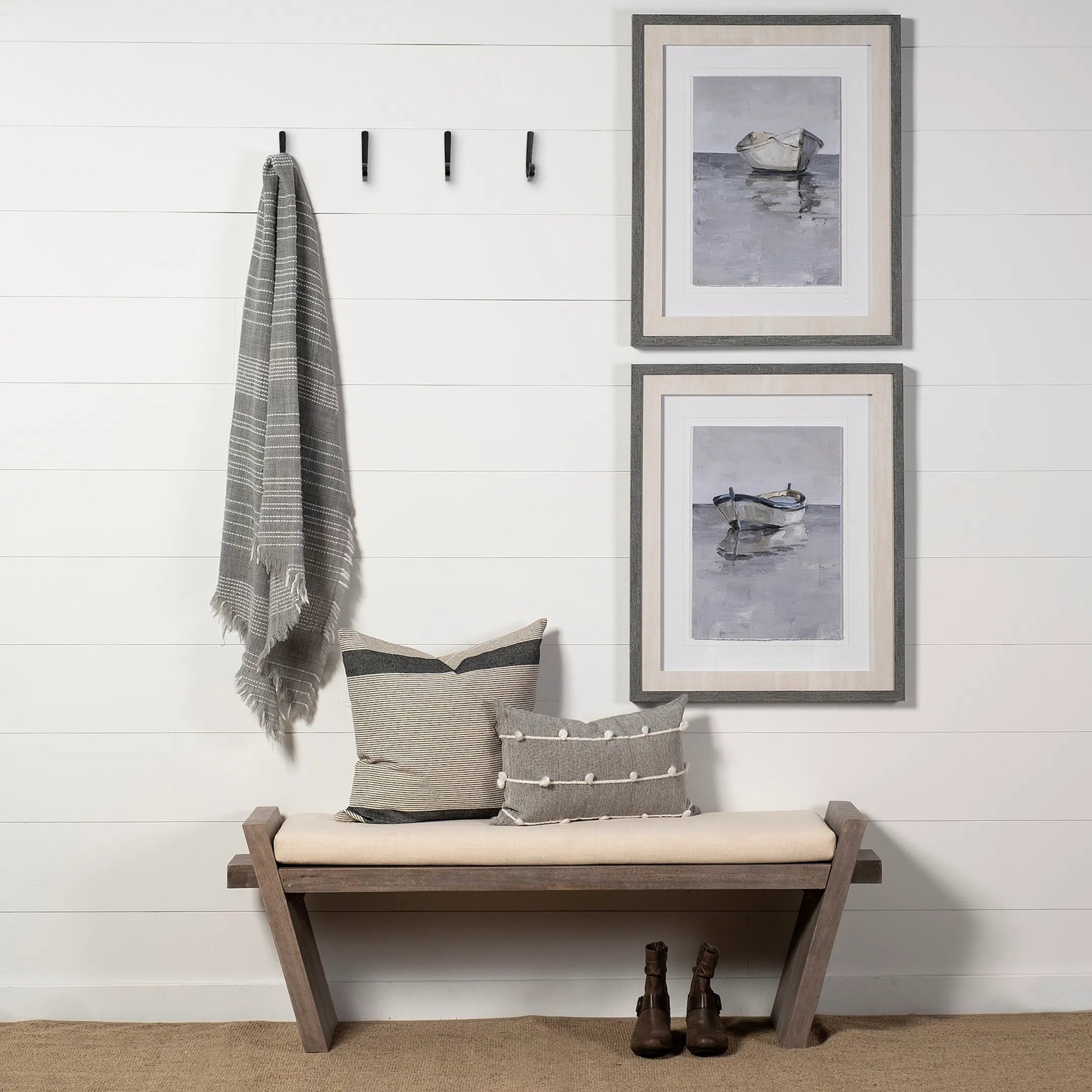 Elaine Bench by Mercana in cream. Made from unique in a eclectic & global style.