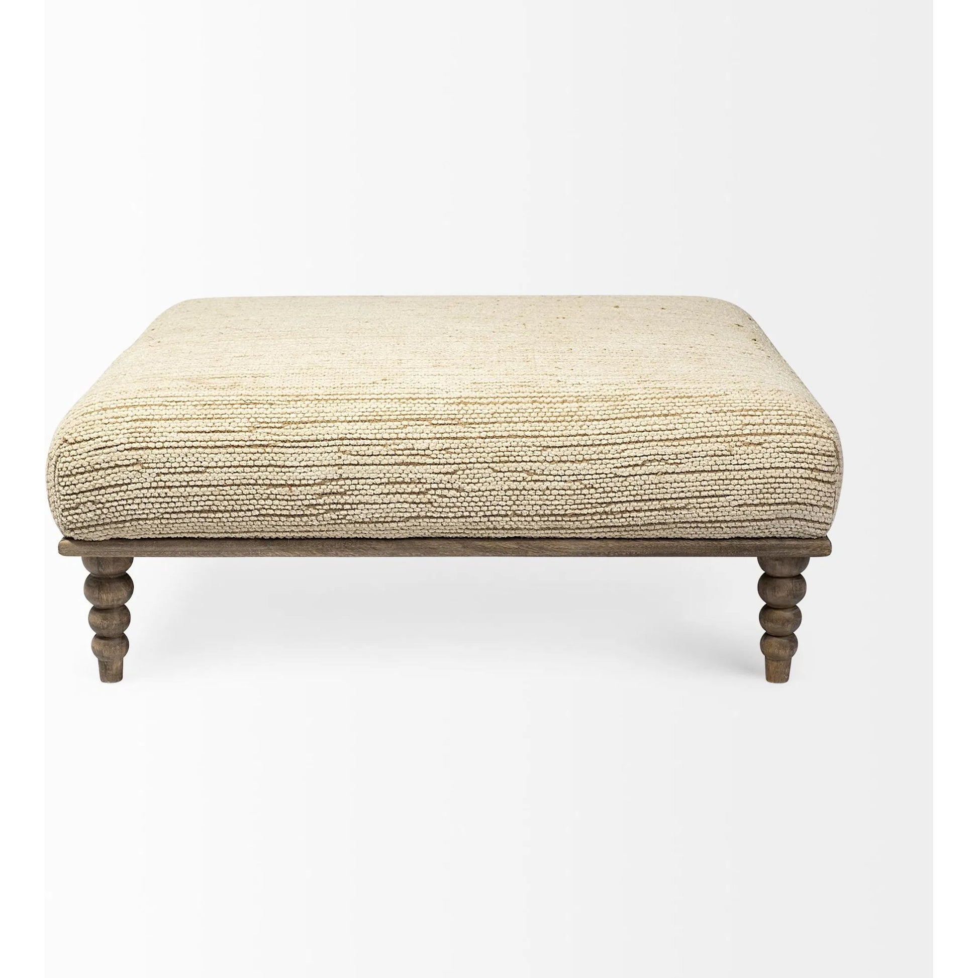 Alder Square Bench by Mercana in natural. Made from unique in a transitional style.
