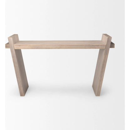 Elaine Console Table by Mercana in mango wood, medium brown. Made from unique in a eclectic & global style.