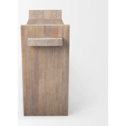 Elaine Console Table by Mercana in mango wood, medium brown. Made from unique in a eclectic & global style.