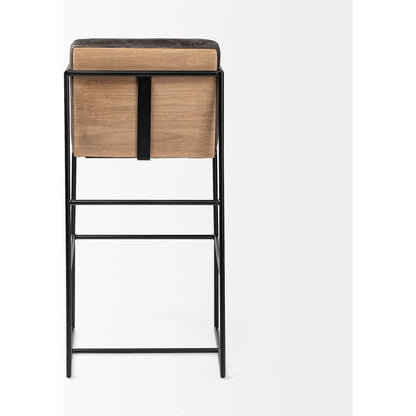 Stamford Leather Seat Bar Stool by Mercana. Made from unique in a modern style.