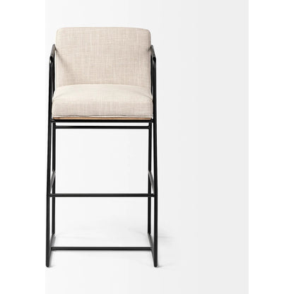 Stamford Leather Seat Bar Stool by Mercana. Made from unique in a modern style.