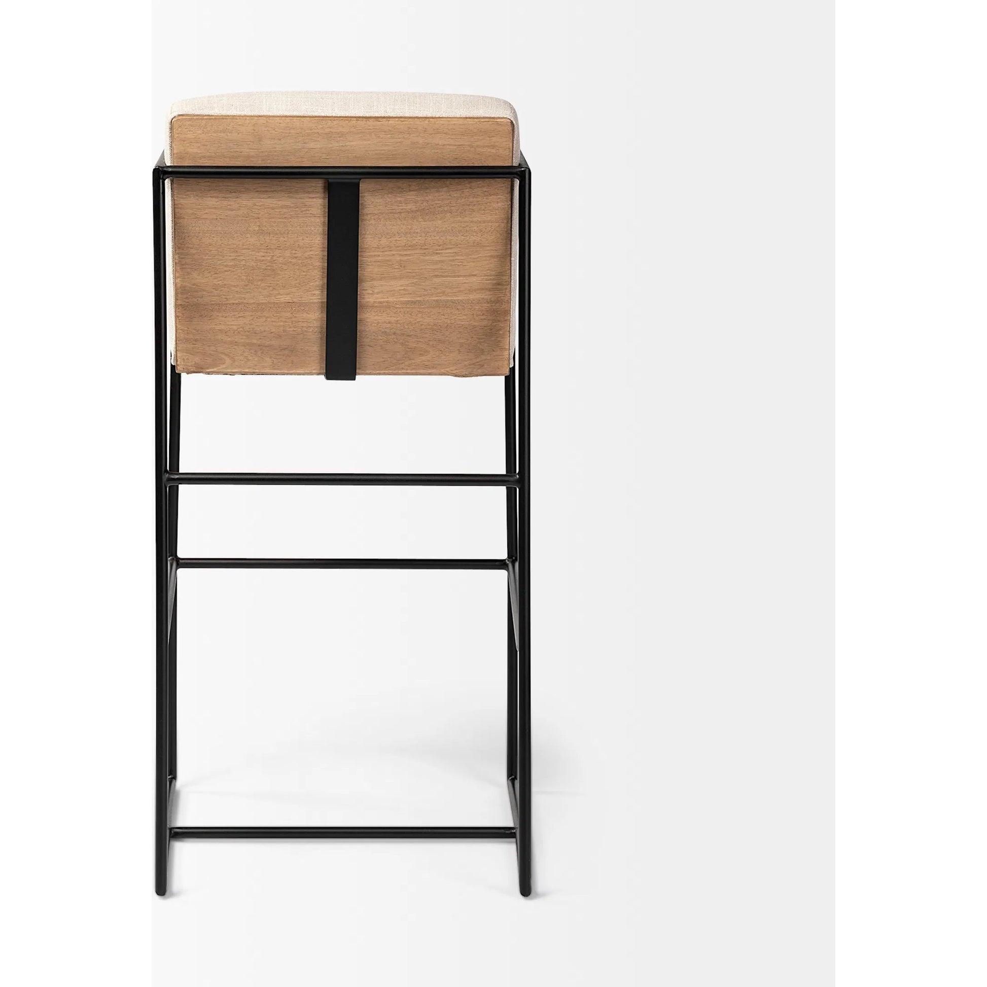 Stamford Leather Seat Bar Stool by Mercana. Made from unique in a modern style.