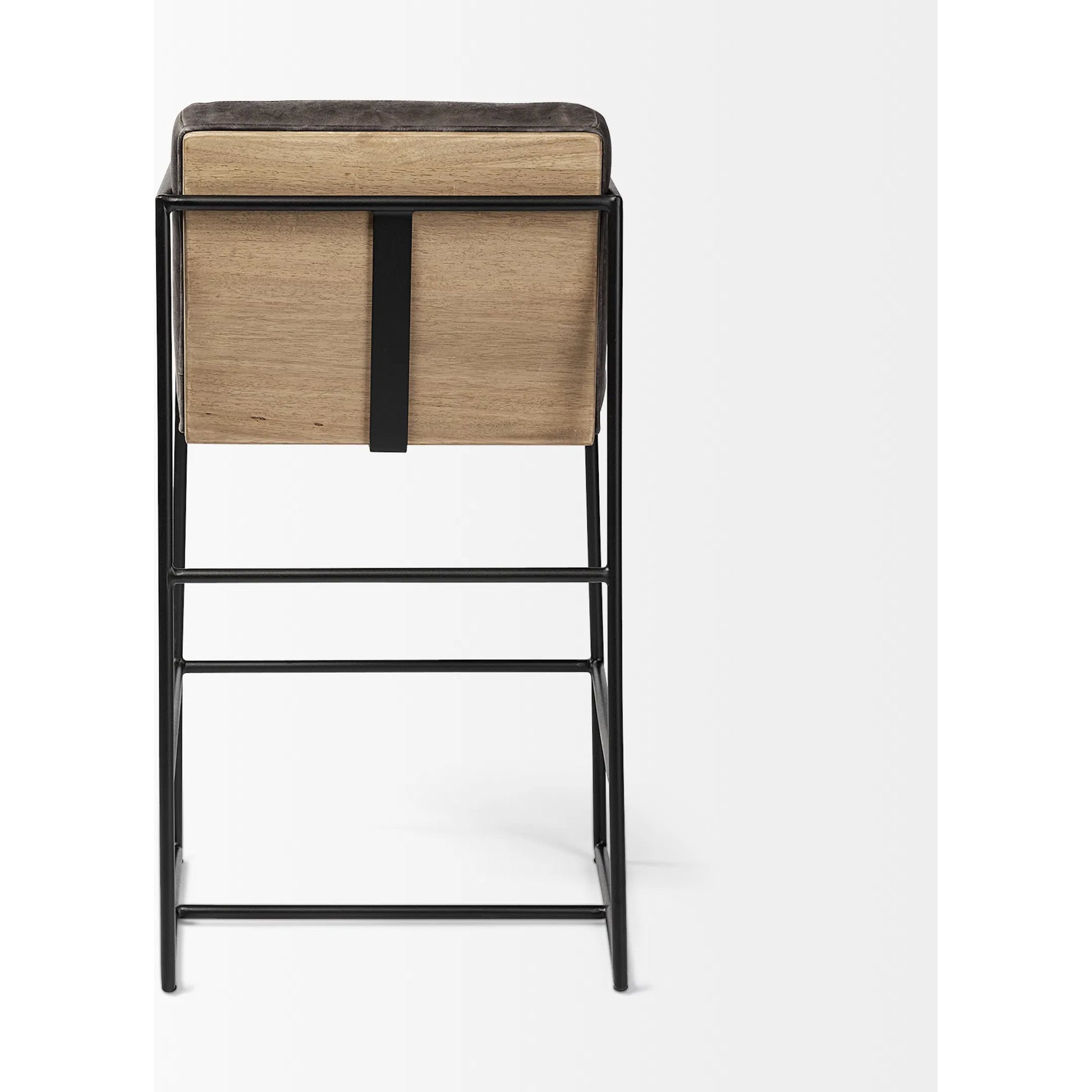 Stamford Leather Seat Counter Stool by Mercana. Made from unique in a modern style.