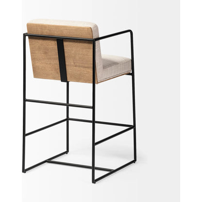 Stamford Leather Seat Counter Stool by Mercana. Made from unique in a modern style.