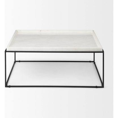 Nathan Coffee Table by Mercana in natural. Made from unique in a modern style.