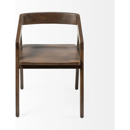 Nicholas Dining Chair by Mercana in natural. Made from unique in a eclectic & global style.