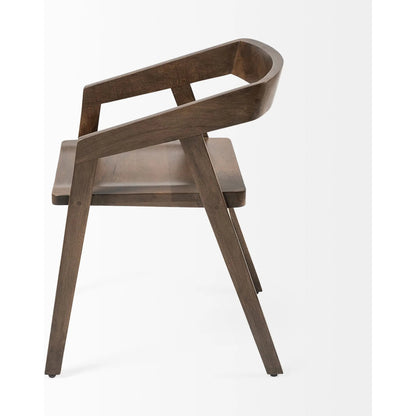 Nicholas Dining Chair by Mercana in natural. Made from unique in a eclectic & global style.