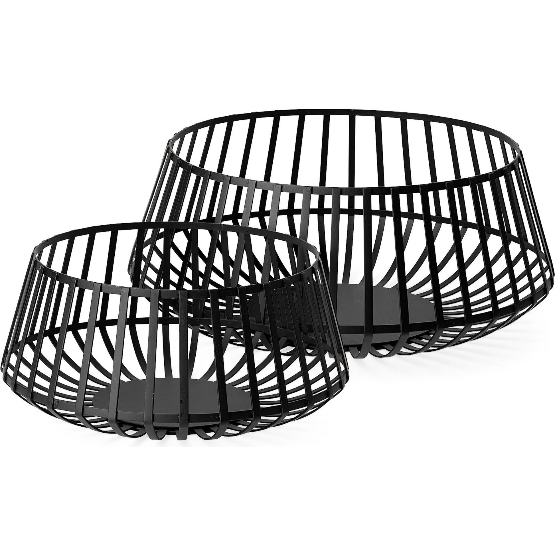 Emilio Slated Bowls Set of Two by Mercana in matte black. Made from unique in a modern style.