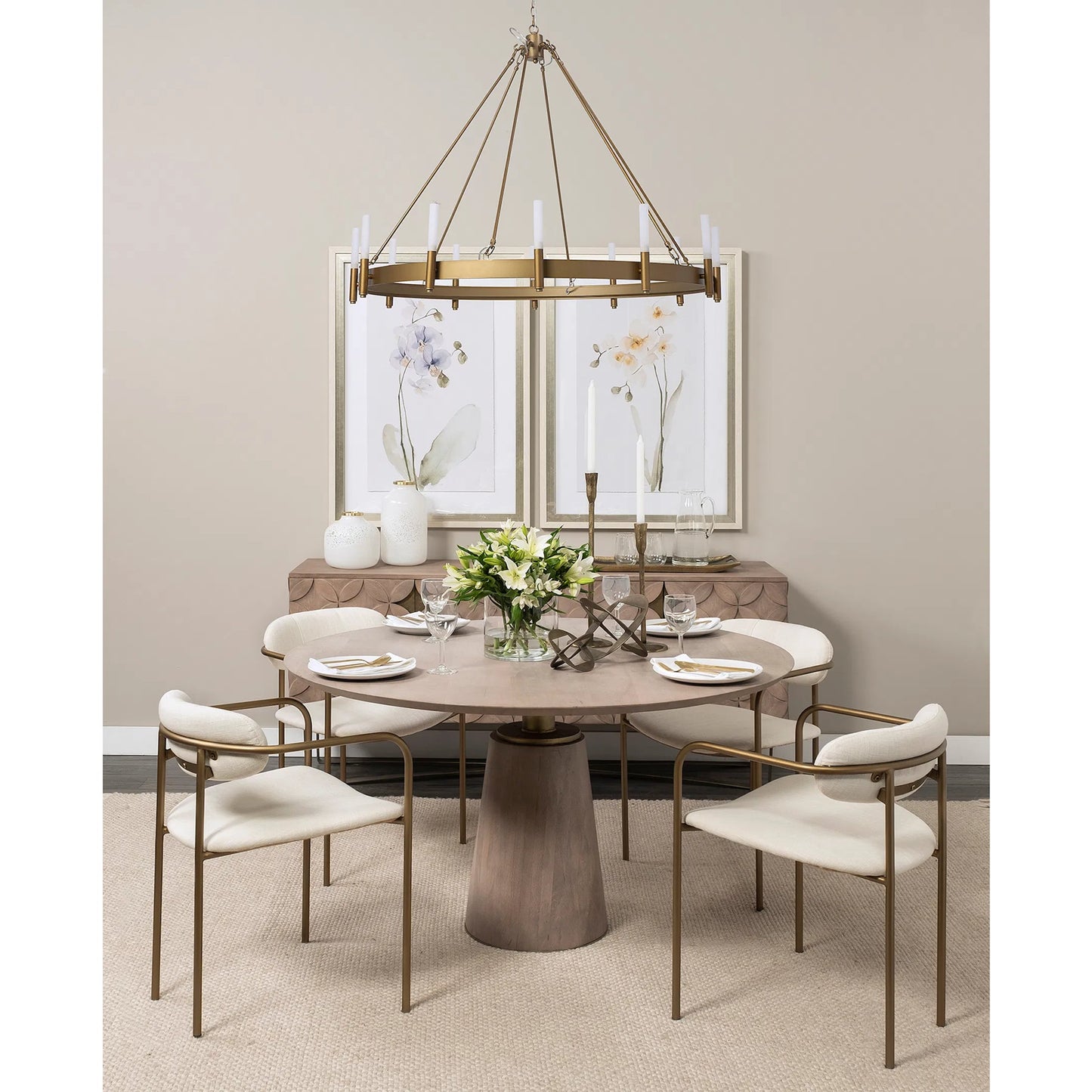 006 SR-815545 | Lifestyle | Maxwell Dining Table by Mercana in blonde. Made from unique in a modern style.
