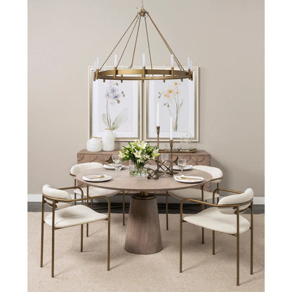 Maxwell Dining Table by Mercana. Made from stone in a modern style.