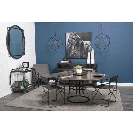 Helena Ed Bottom Round Serving Tray by Mercana in black. Made from unique in a modern style.