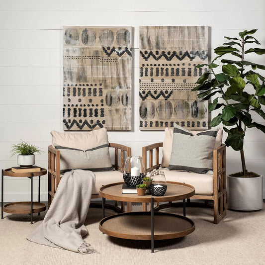 Kade End/Side Table by Mercana in natural. Made from unique in a modern style.