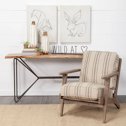 Wild at Heart Sign by Mercana in natural. Made from unique in a modern style.