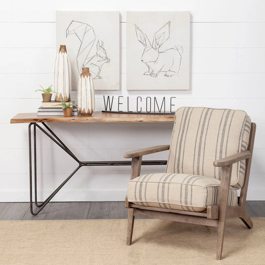 Welcome Sign by Mercana in natural. Made from unique in a modern style.